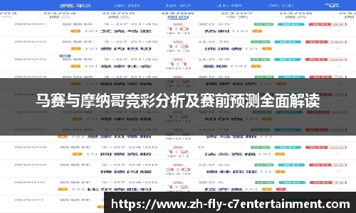 马赛与摩纳哥竞彩分析及赛前预测全面解读